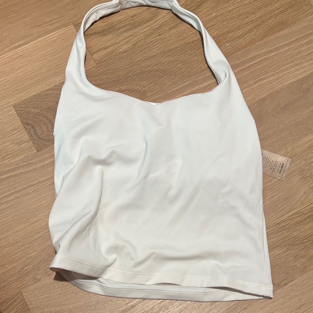 White fox halter workout top